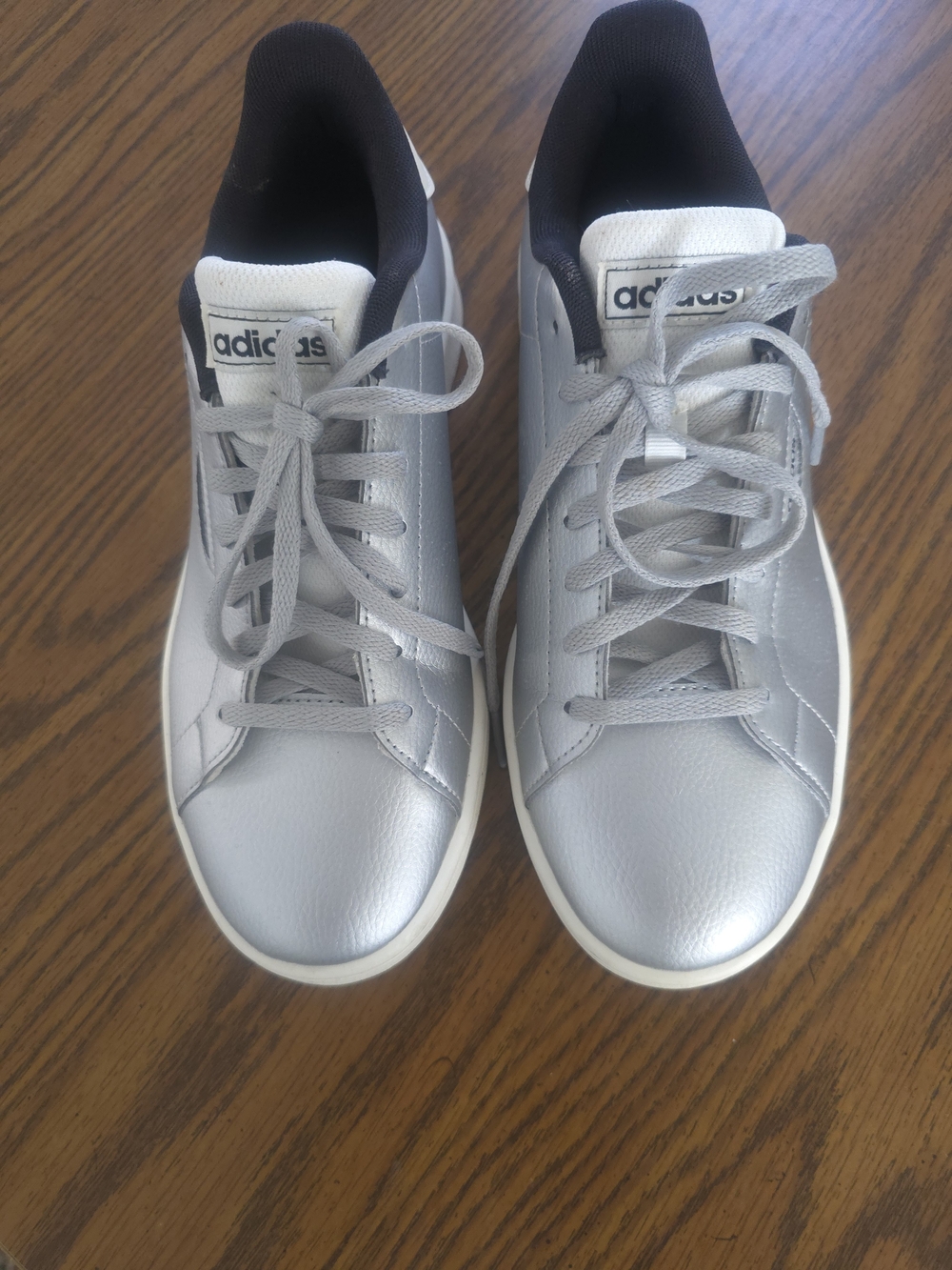 Adidas Silver Metallic Sneakers